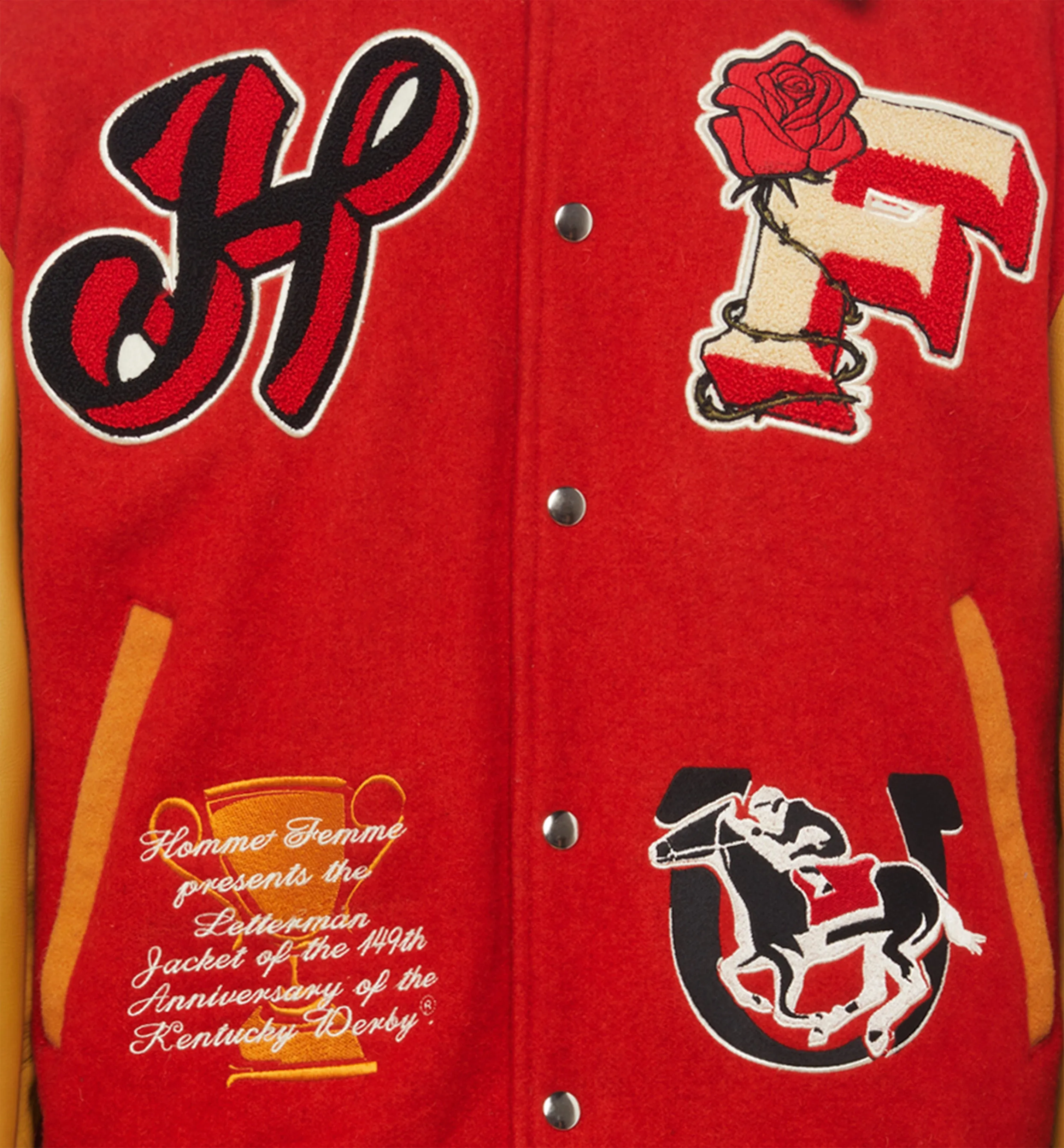 149 Letterman Jacket Red
