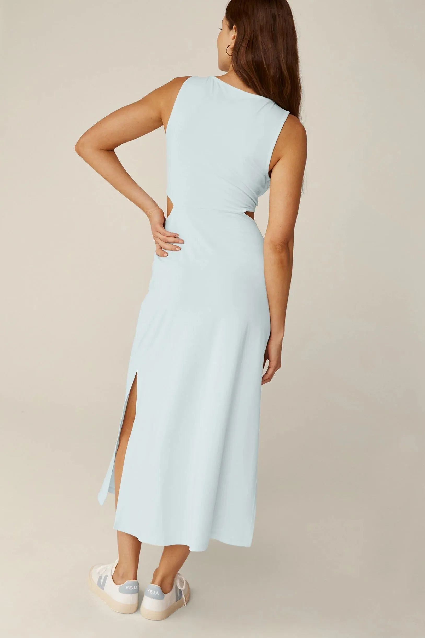 Around the World Front Twist Dress - Tropical Waves *Restocks in September