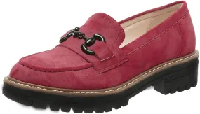 Bandkos Womens Penny Platform Loafers-Fashion Suede Platform Chunky Slip On Dress Shoes Business Lug Sole Loafers US Size 5-12