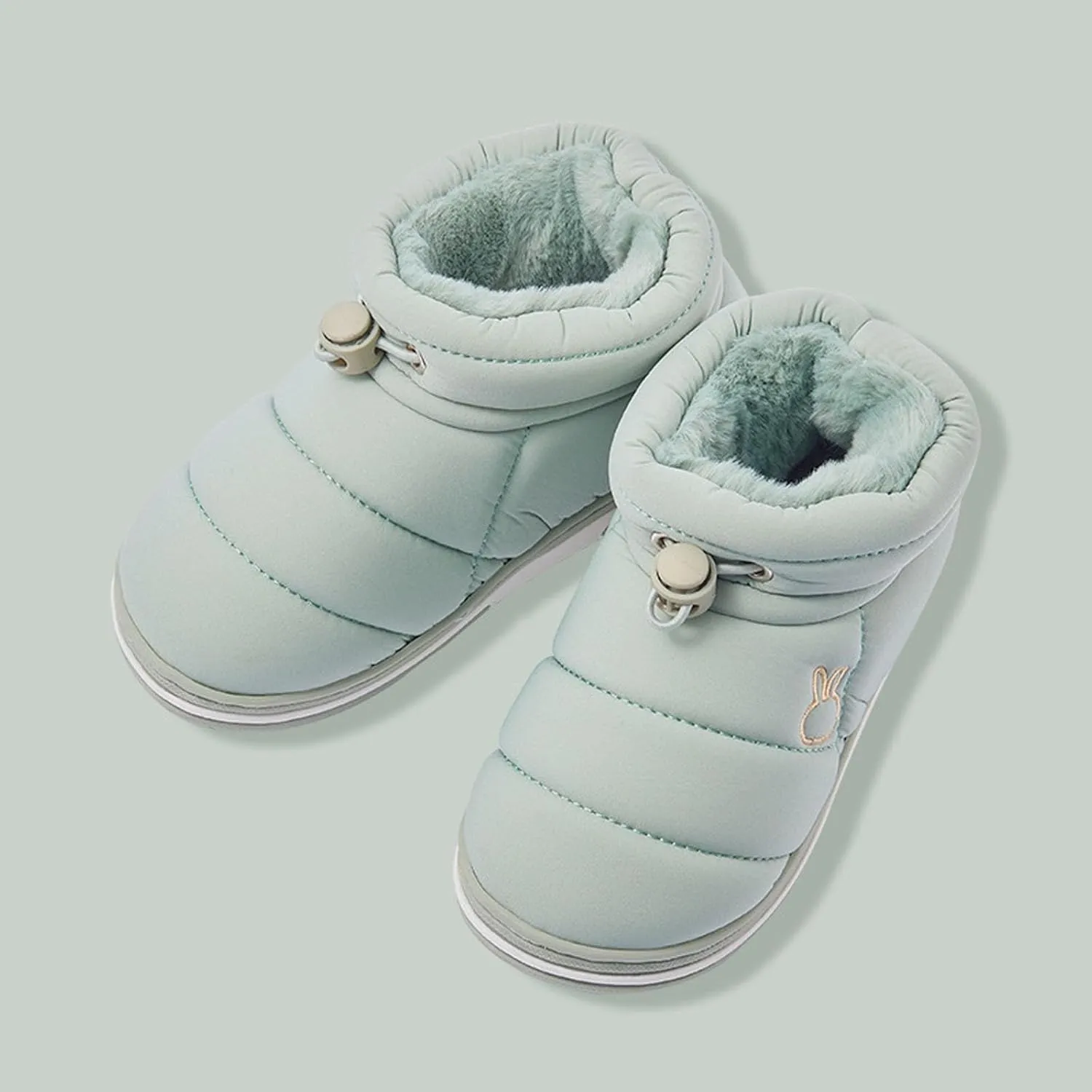 Boys Girls Winter Boots Kids Lightweight Outdoor Hiking Warm Snow Boot Faux Fur Lined Cold Weather Shoes for Toddler