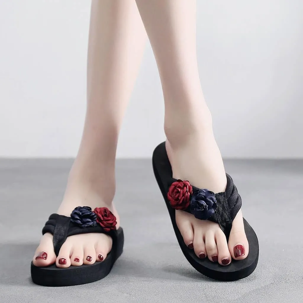 Flip Flops for Women Casual Yoga-Mat Thong Sandals With Arch Support Pillow Soft Summer Beach Shoes Dressy Party Outdoor Non