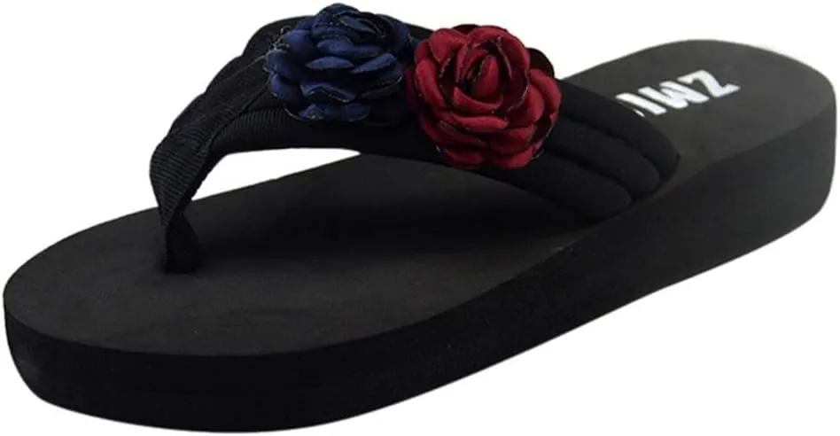 Flip Flops for Women Casual Yoga-Mat Thong Sandals With Arch Support Pillow Soft Summer Beach Shoes Dressy Party Outdoor Non