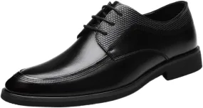Formal Dress Shoes for Men Classic Lace-up Formal Tuxedo Shoes Patent Leather Dress Shoes Mens Black Shoes Man New Business Shoes Casual Formal Work Shoes Men Gifts
