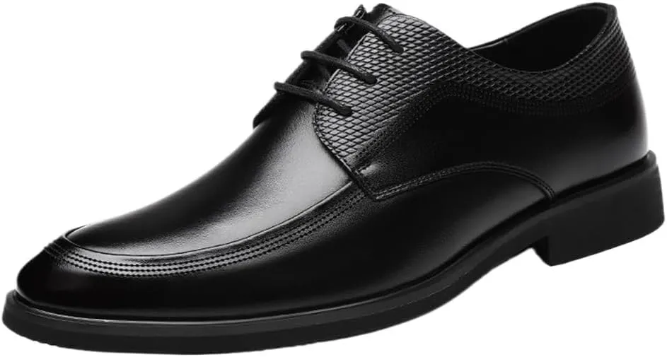 Formal Dress Shoes for Men Classic Lace-up Formal Tuxedo Shoes Patent Leather Dress Shoes Mens Black Shoes Man New Business Shoes Casual Formal Work Shoes Men Gifts