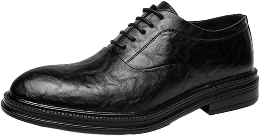 Mens Business Shoes Leather Men's Casual Shoes New Brogues Dress Shoes Shoes for Men Round Head