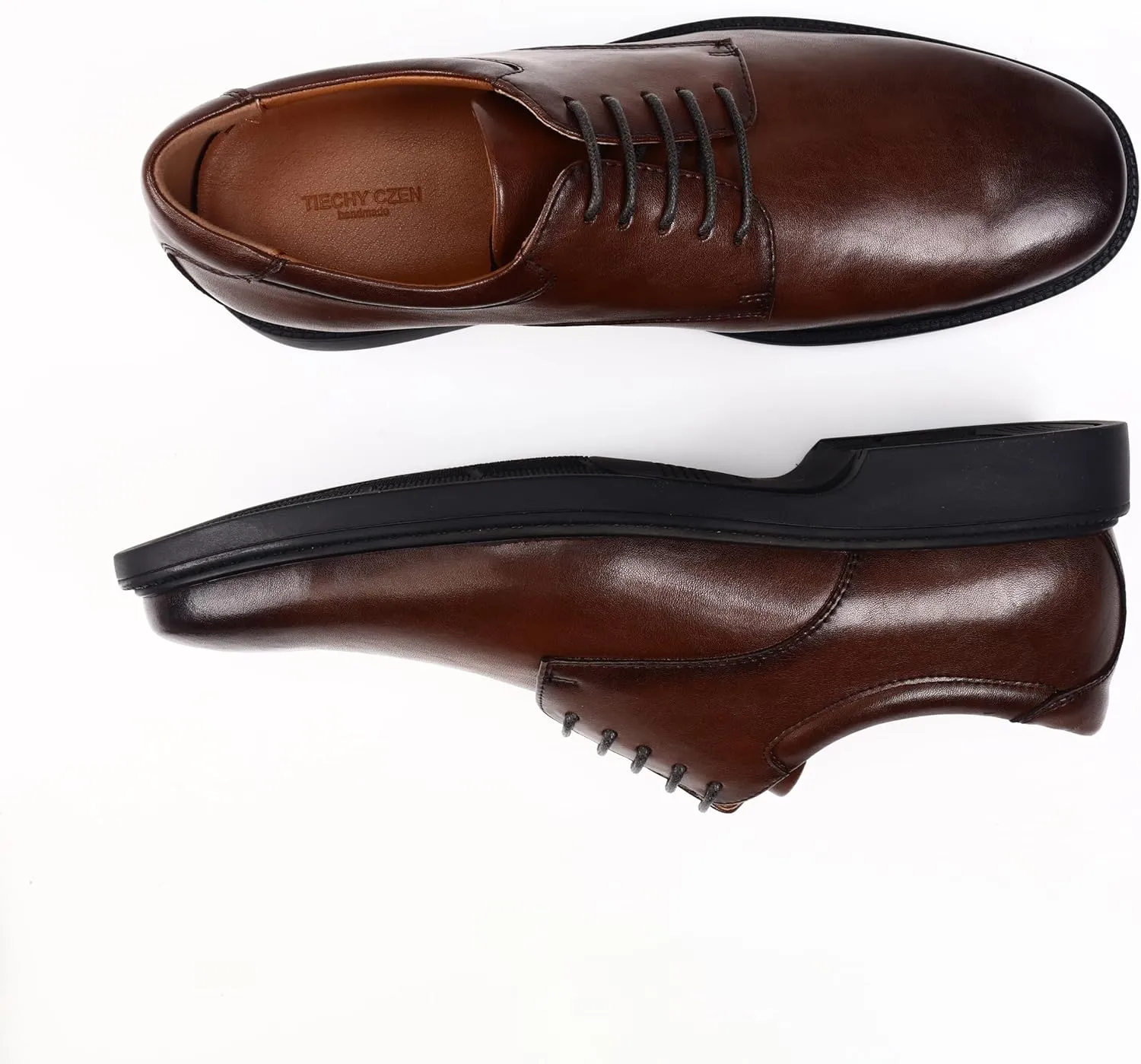 Men's Classic Synthetic Leather Derby Shoes for Business and Casual Wear