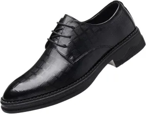 Men's Dress Shoes Men Breathable Platform Oxfords Casual Loafers Lace-up Shoe Driving Shoes