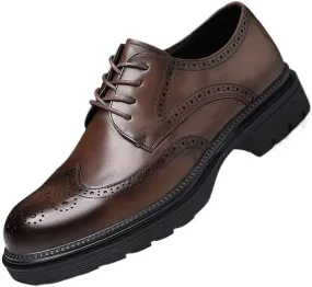 Men's Shiny Patent Leather Dress Shoes Formal Business Casual Oxford Trendy Plaid Upper Tuxedo Shoes for Men