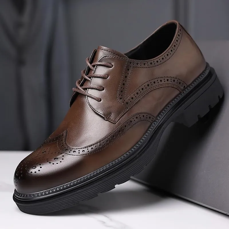 Men's Shiny Patent Leather Dress Shoes Formal Business Casual Oxford Trendy Plaid Upper Tuxedo Shoes for Men