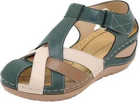 Orthopedic Sandals For Women Closed Toe Platform Wedge Casual Sandal With Arch Good Arch Support Womens Work Shoes