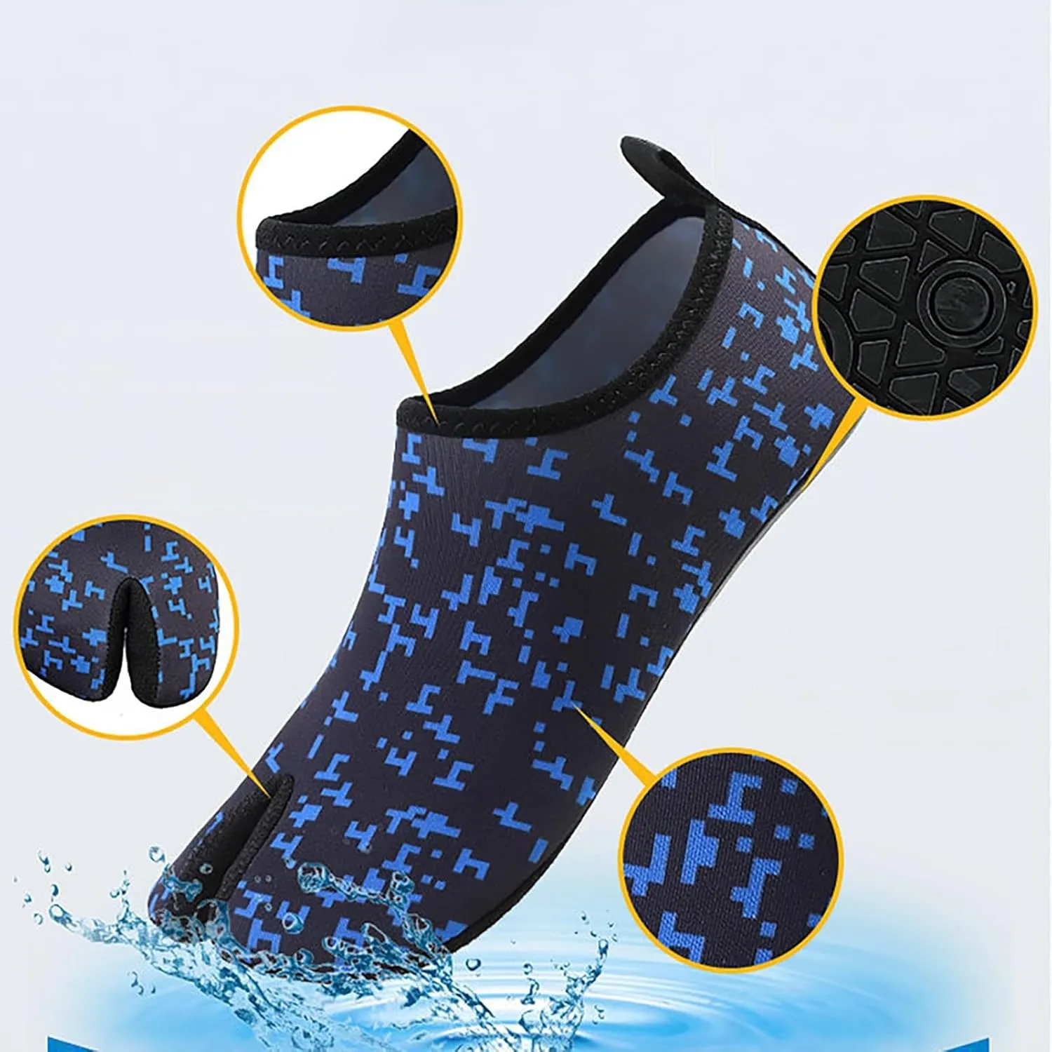 Quick Dry Barefoot Water Shoes Men Women Aqua Swim Beach Pool Surf Hiking Kayaking Diving Yoga Outdoor Sports Breathable