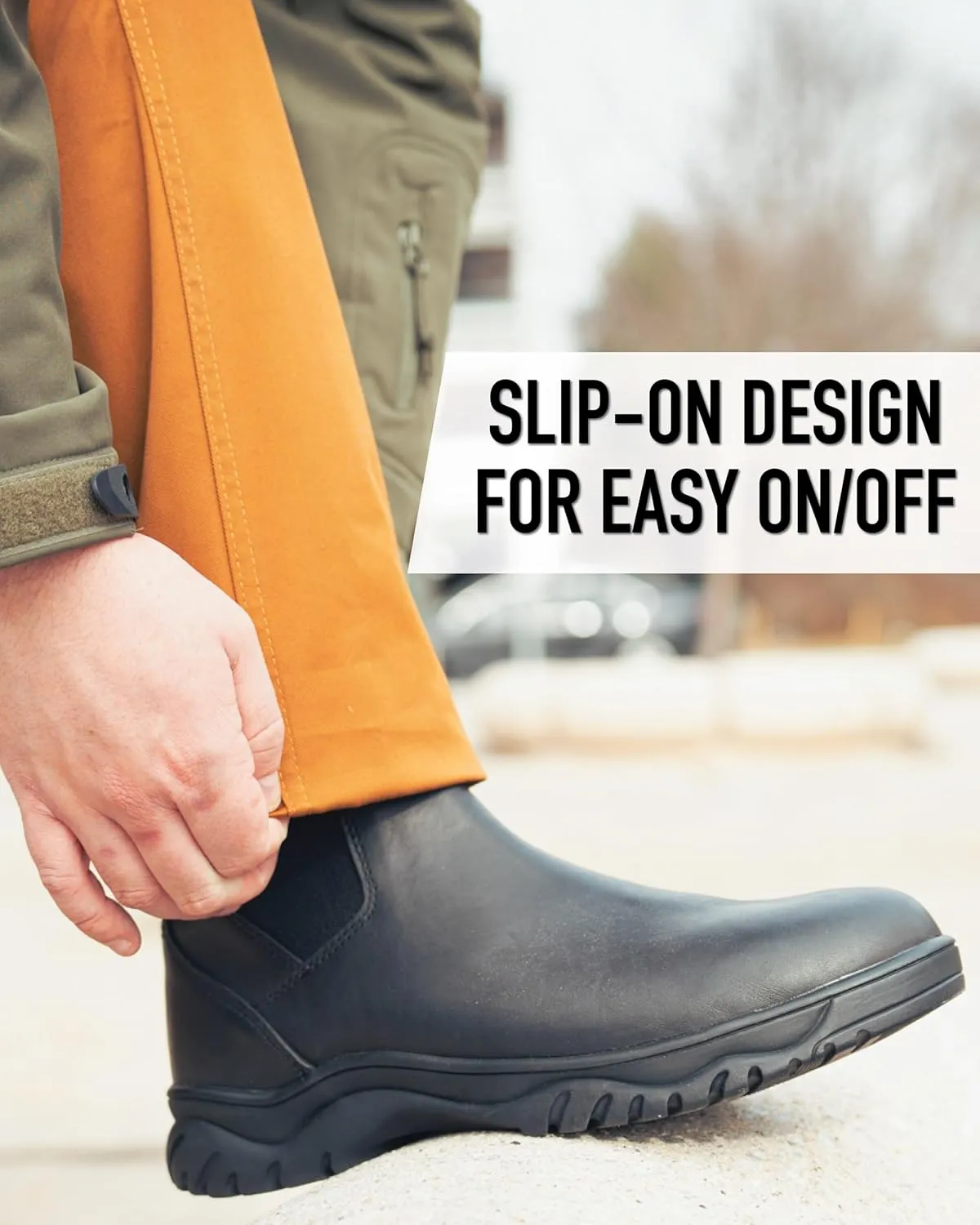 Rothco Chelsea Work Boots  6 Inch  Waterproof & Wear Resistant Work Shoe