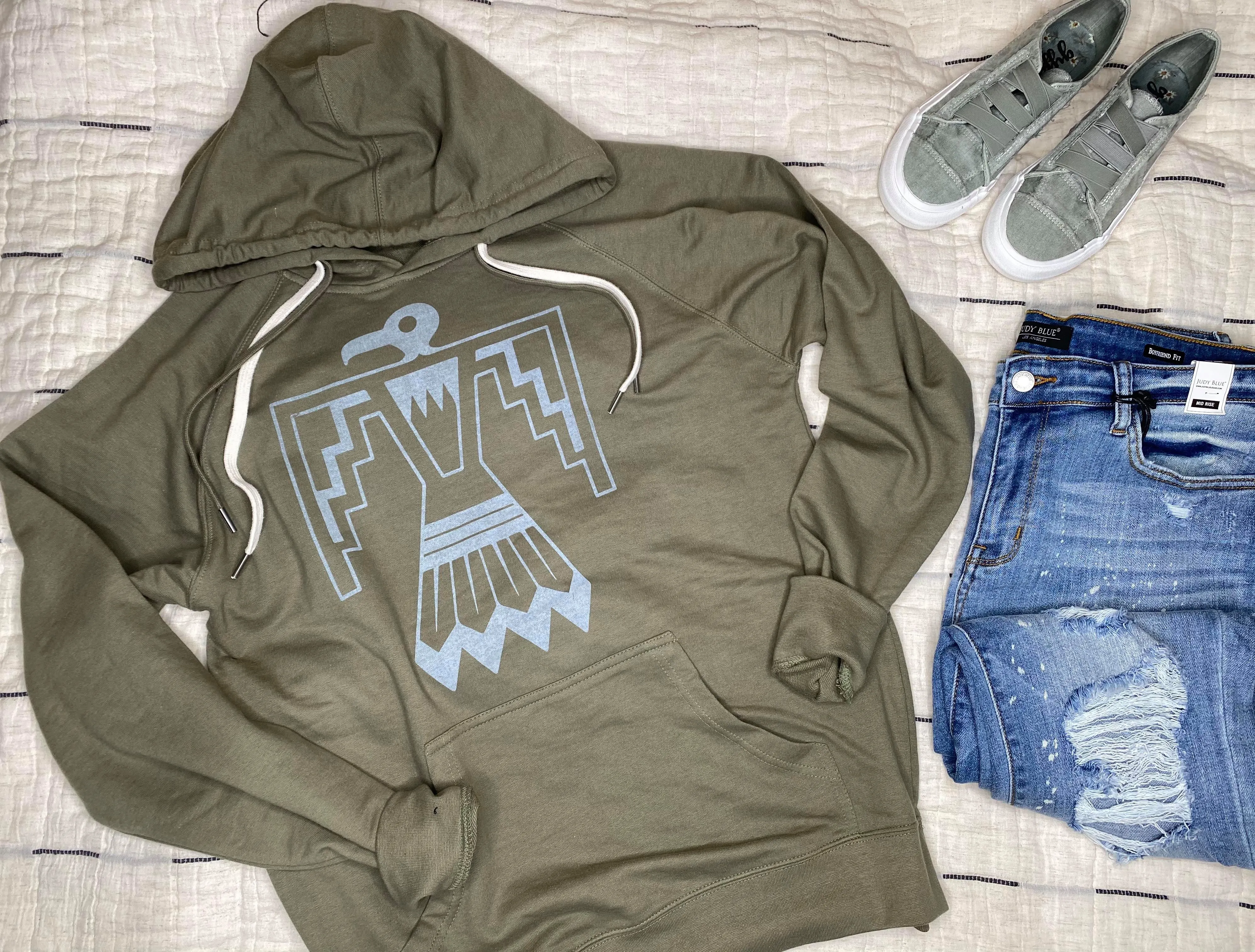 Thunderbird Olive Hoodie