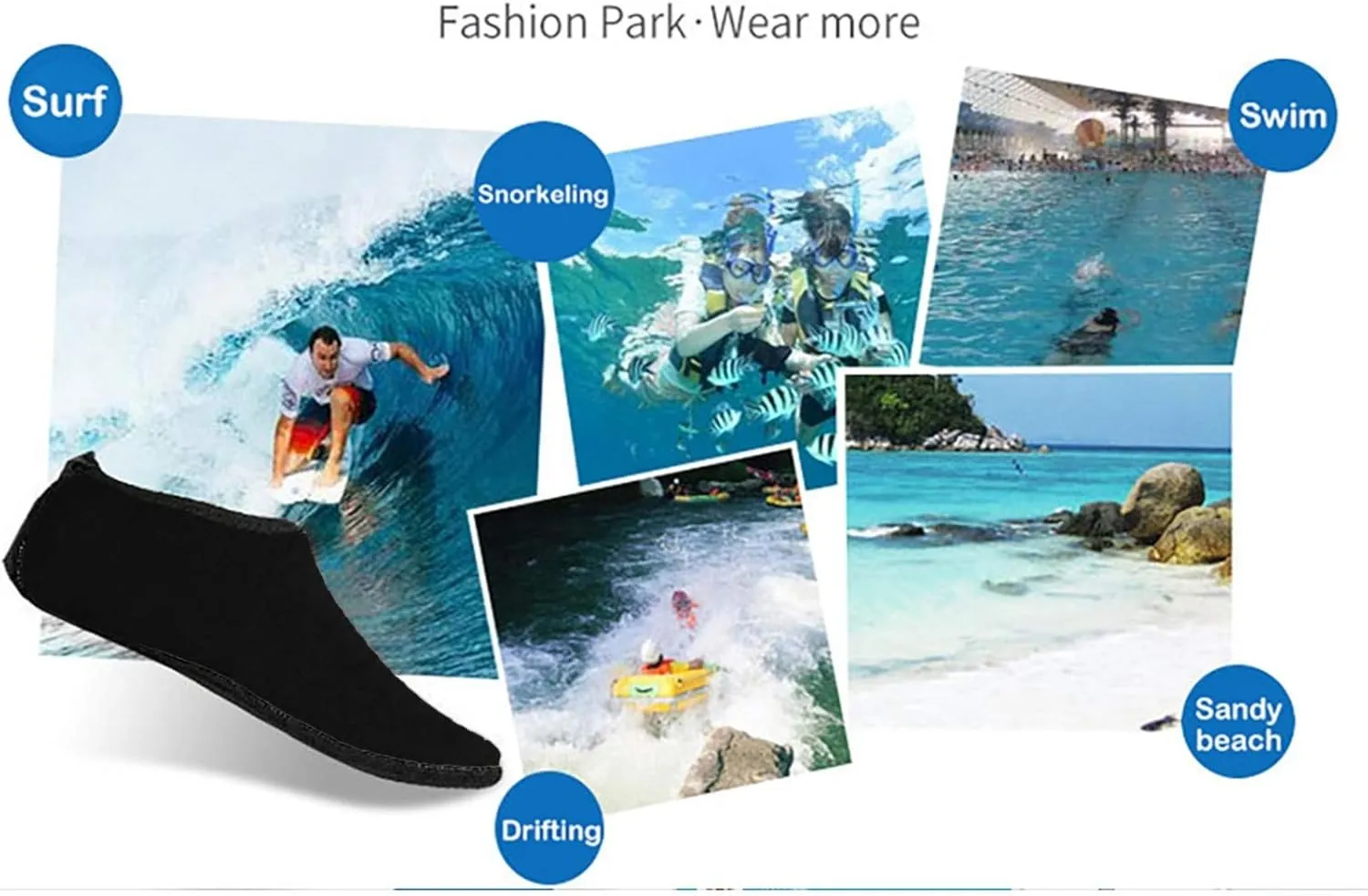 Water Shoes for Women Slip on for Men Women Barefoot Shoes Women Mens Water Shoes Wide Width Outdoor Water Sandal Aqua Socks for Swim Beach Pool Surf Yoga