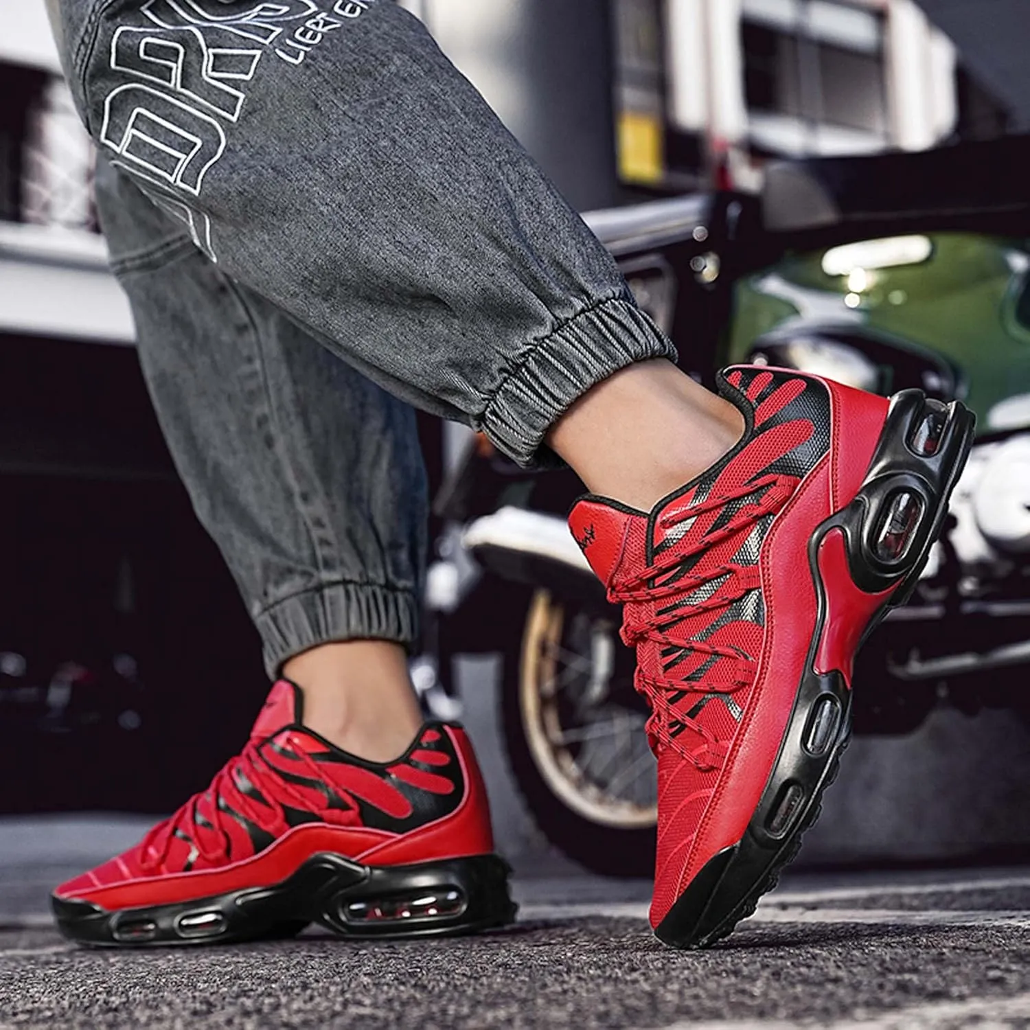 wear-Resistant Men's Shoes Large Outdoor Shoes Comfortable Travel Shoes Sports Shoes Running Shoes Casual Shoes Hiking Shoes Blue Ball Shoes Hiking Shoes air Cushion Shoes