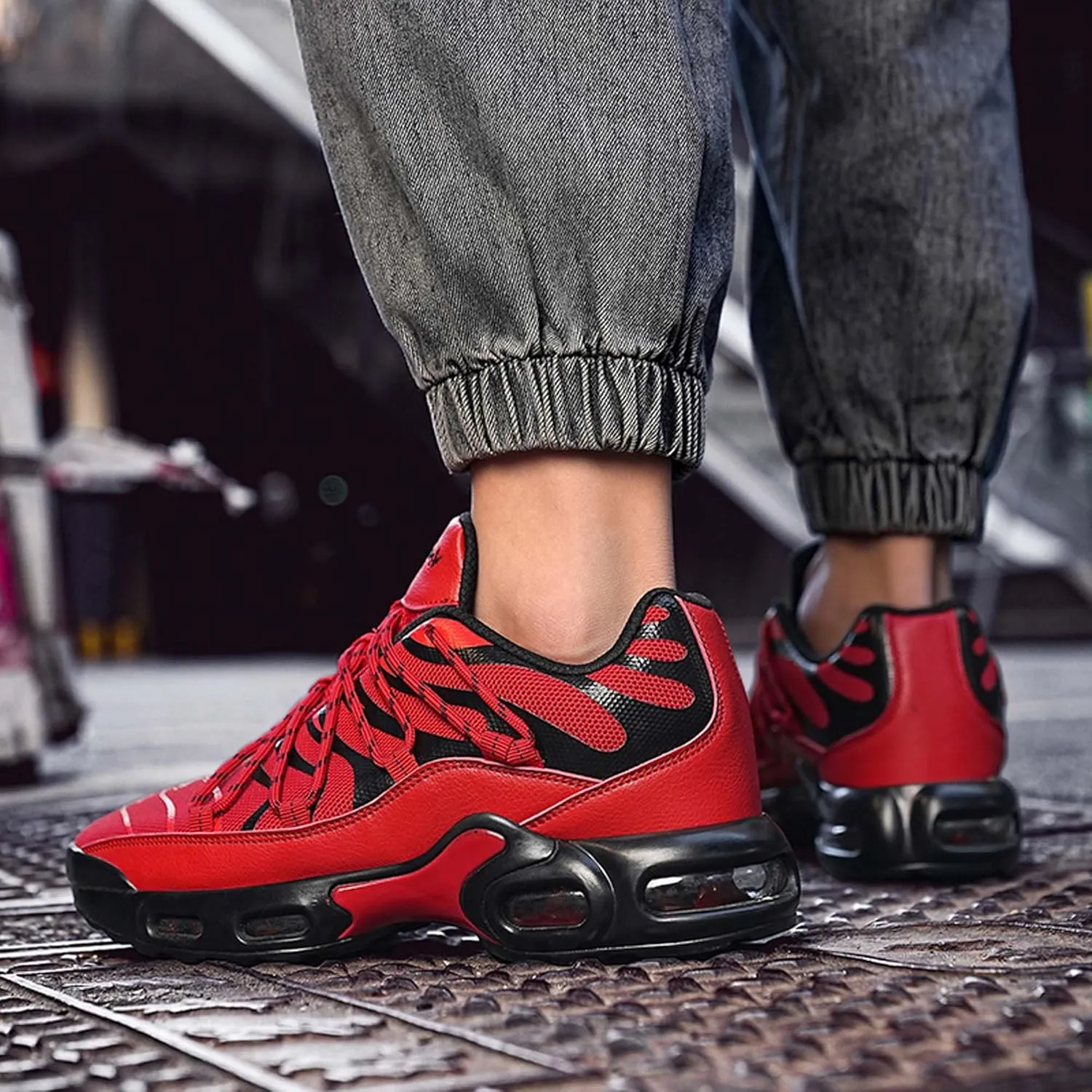 wear-Resistant Men's Shoes Large Outdoor Shoes Comfortable Travel Shoes Sports Shoes Running Shoes Casual Shoes Hiking Shoes Blue Ball Shoes Hiking Shoes air Cushion Shoes