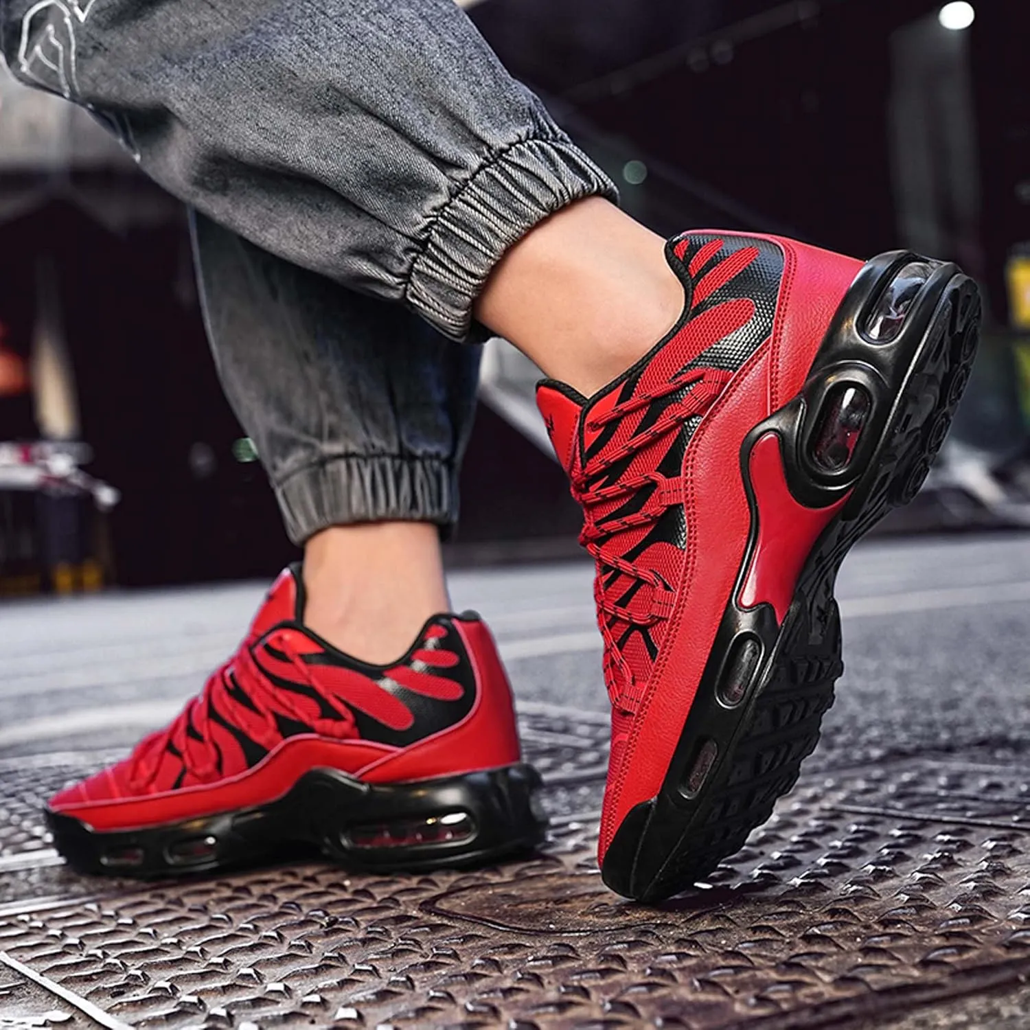 wear-Resistant Men's Shoes Large Outdoor Shoes Comfortable Travel Shoes Sports Shoes Running Shoes Casual Shoes Hiking Shoes Blue Ball Shoes Hiking Shoes air Cushion Shoes