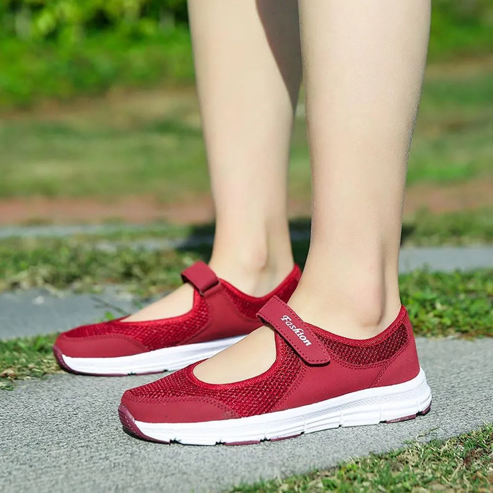 Women's Fashion Sneaker Non Slip Work Wide Comfortable Slip Resistant Work Shoes Women's Trail Running Shoes Womens Red Loafers No Lace Sneakers Women