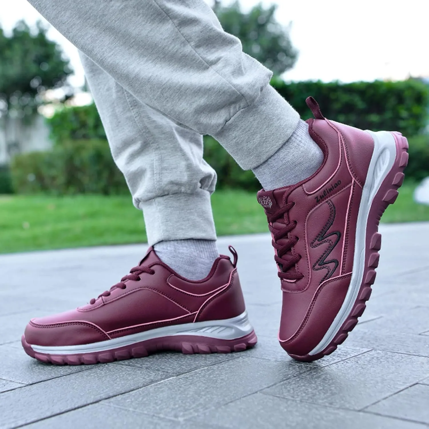 Women’s Orthopedic Walking Shoes Non Slip Comfortable Breathable Workout Gym Sports Shoes Canvas Slip on Shoe